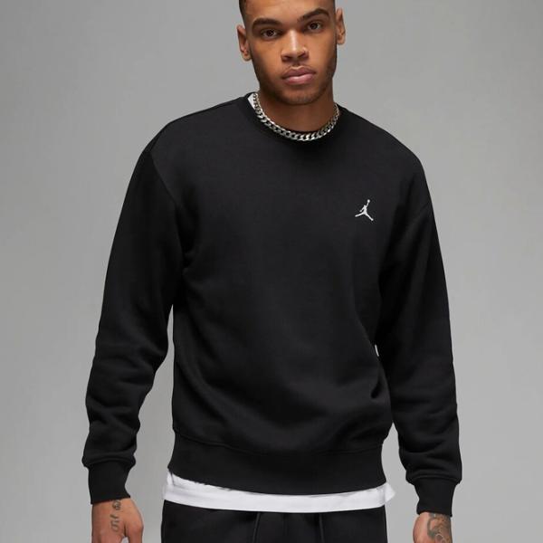 Толстовка для мужчин Nike Jordan Brooklyn Fleece Crew Прямой/ Черный photo 2