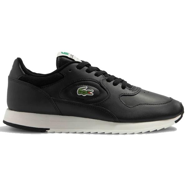Adidași pentru bărbați Lacoste Men's Linetrack Leather 44.5/ Black photo 3