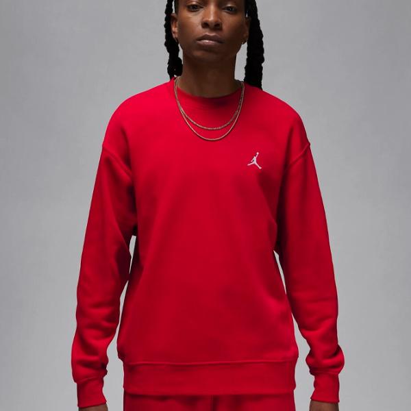 Hanorac pentru bărbați Nike Jordan Brooklyn Fleece Crew Drept/ Red photo 2