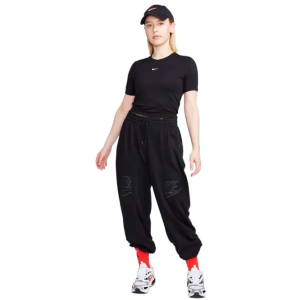 Футболка для женщин Nike W Nsw Tee Essntl Slim Crp Lbr 48% модал/ Черный photo 5