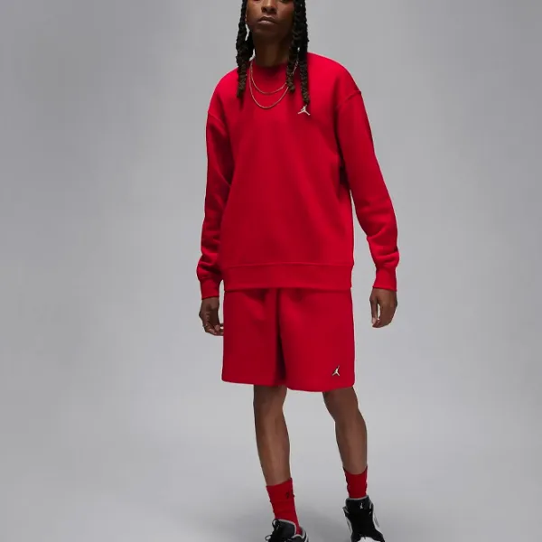 Hanorac pentru bărbați Nike Jordan Brooklyn Fleece Crew Drept/ Red photo 4