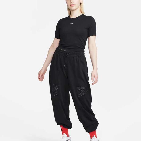 Футболка для женщин Nike W Nsw Tee Essntl Slim Crp Lbr 48% модал/ Черный photo 3