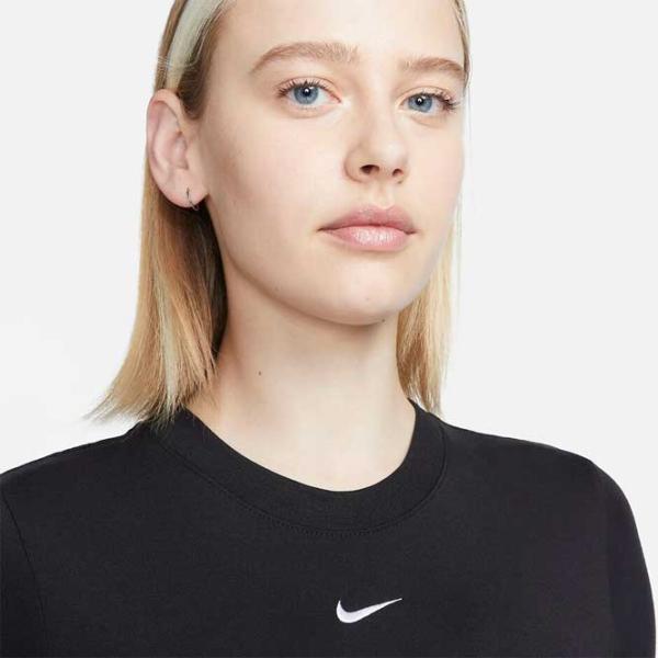 Футболка для женщин Nike W Nsw Tee Essntl Slim Crp Lbr 48% модал/ Черный photo 4