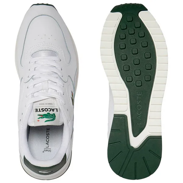 Adidași pentru bărbați Lacoste Men's Linetrack Leather 42.5/ White photo 4 Adidași pentru bărbați Lacoste Men's Linetrack Leather 42.5/ White photo 4
