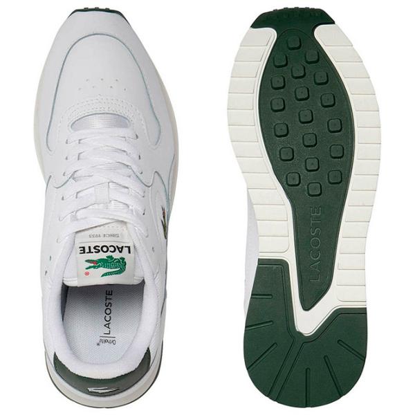 Adidași pentru bărbați Lacoste Men's Linetrack Leather 42.5/ White photo 4 Adidași pentru bărbați Lacoste Men's Linetrack Leather 42.5/ White photo 4