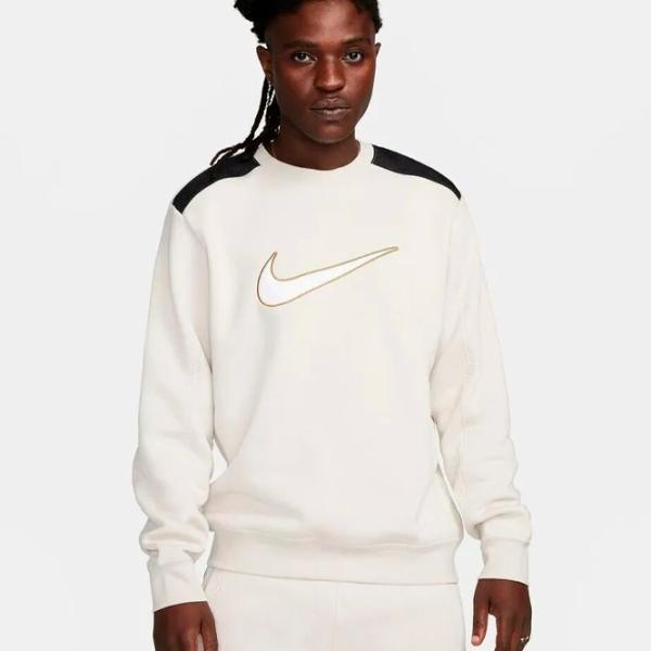 Толстовка для мужчин Nike M Nsw Sp Flc Crew Bb Прямой/ Белый photo 2