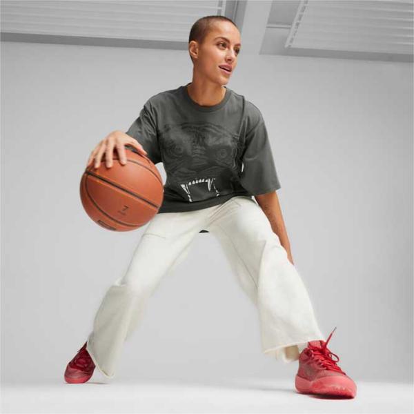 Футболка для женщин Puma Game Love Cat Tee Mineral 100% хлопок/ Серый photo 5