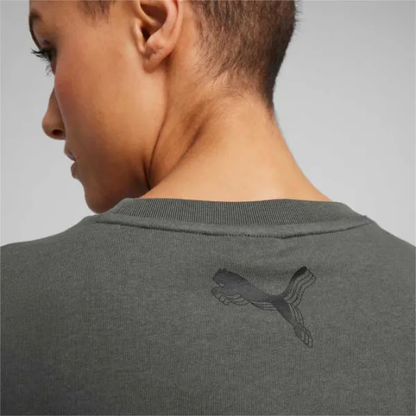 Футболка для женщин Puma Game Love Cat Tee Mineral 100% хлопок/ Серый photo 7