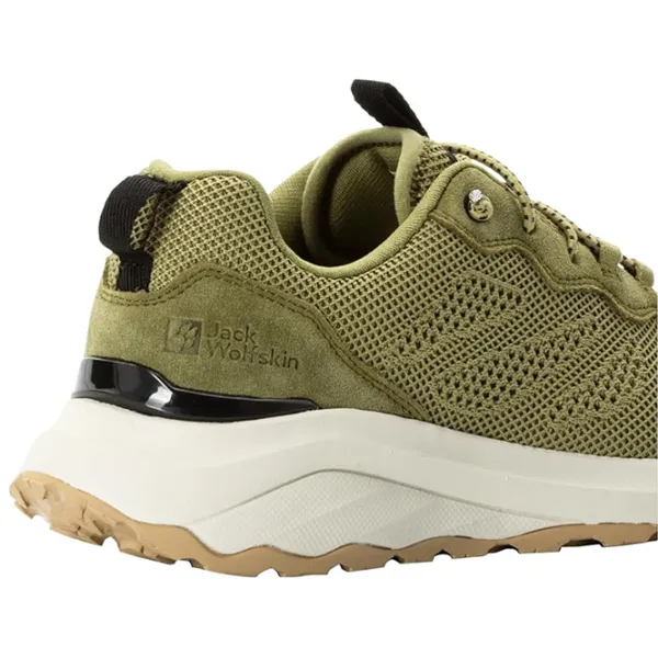 Кроссовки для женщин Jack Wolfskin Dromoventure Knit Low W Весна/ Оливковый Зелёный photo 7