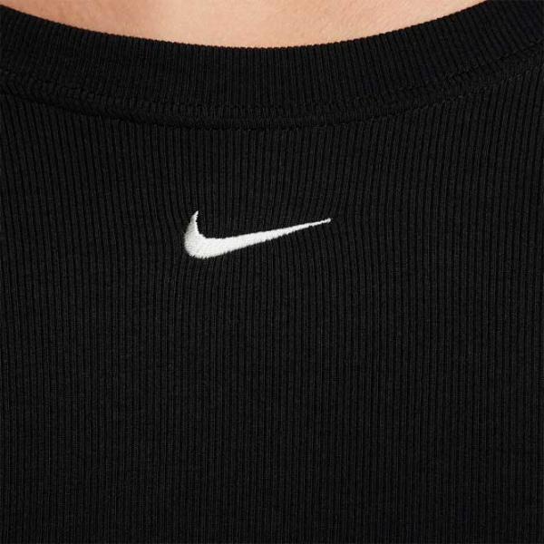 Футболка для женщин Nike Nsw Nk Chll Knt Mrib Ls Top 9% эластан/ Черный photo 4