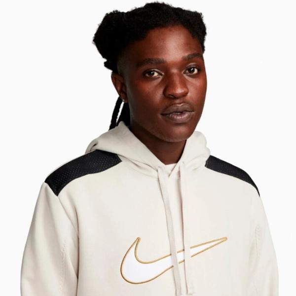 Hanorac pentru bărbați Nike Sportswear SP Fleece BB Drept/ Beige photo 4