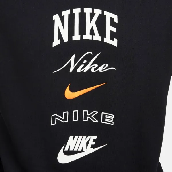 Hanorac pentru bărbați Nike Club Bb Crew Stack Gx Drept/ Black photo 6