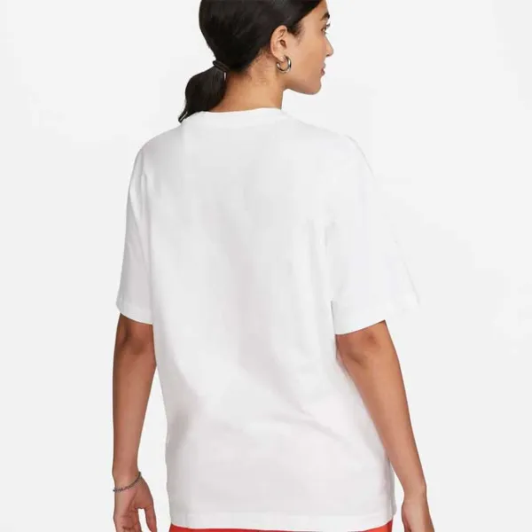 Футболка для женщин Nike Nsw Tee Essntl Lbr 100% хлопок/ Белый photo 2