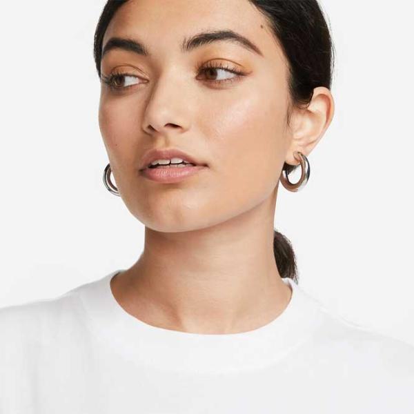 Футболка для женщин Nike Nsw Tee Essntl Lbr 100% хлопок/ Белый photo 4