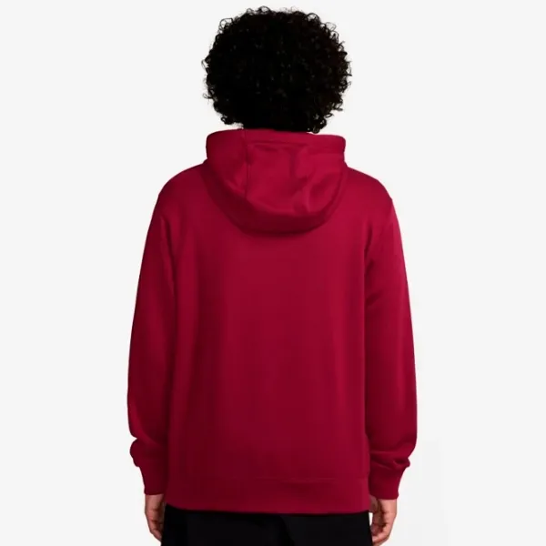 Hanorac pentru bărbați Nike Club Bb Po Hdy Stack Gx Drept/ Red photo 3