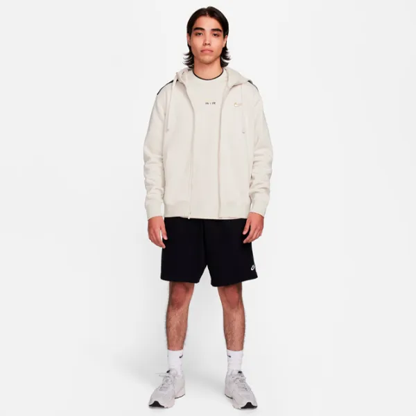 Hanorac pentru bărbați Nike Sportswear Fleece Full Zip Drept/ White photo 3