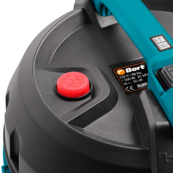 Промышленный пылесос Bort BSS-1525 BLACK 1500 Вт/ Черный photo 5