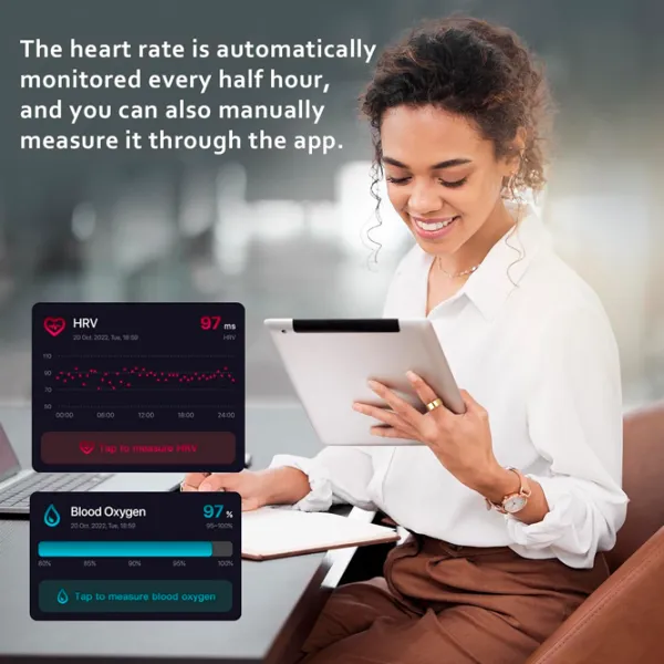 Умное кольцо Amovan Nova Размер - 7/ Золото photo 10