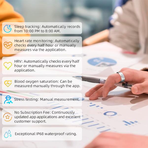 Умное кольцо Amovan Nova Размер - 7/ Золото photo 11