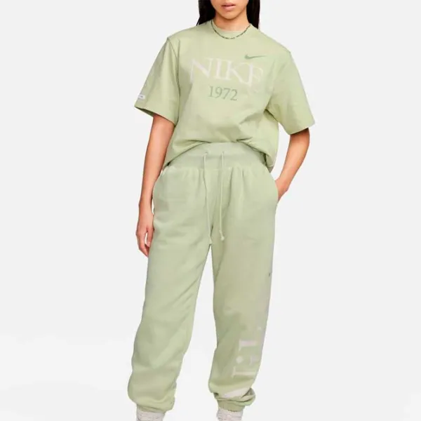 Футболка для женщин Nike W Nsw Tee Classics Boxy 100% хлопок/ Оливковый Зелёный photo 3