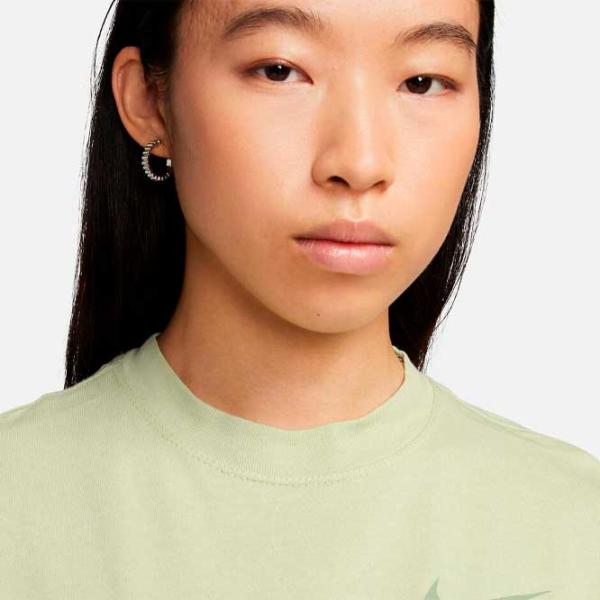 Футболка для женщин Nike W Nsw Tee Classics Boxy 100% хлопок/ Оливковый Зелёный photo 4