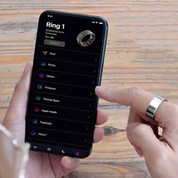 Умное кольцо Amovan Nova Размер - 9/ Серебристый photo 7