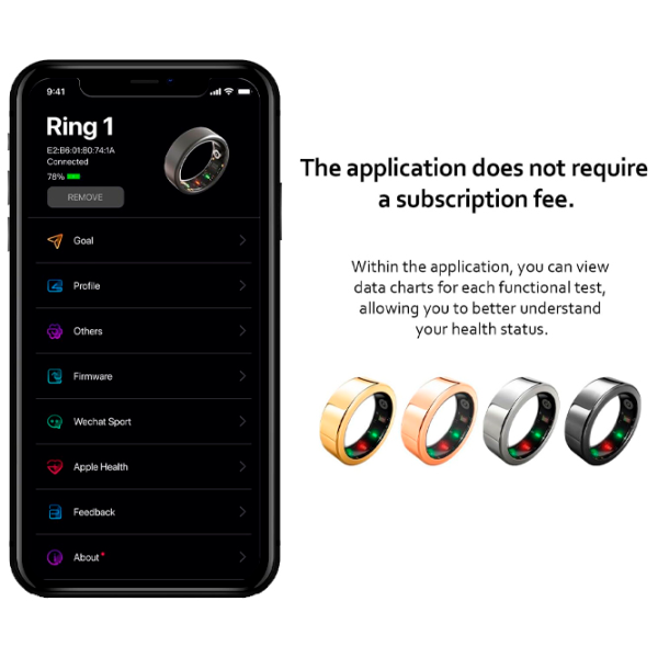 Умное кольцо Amovan Nova Размер - 9/ Серебристый photo 8