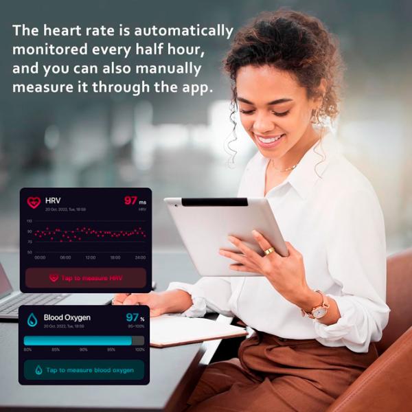 Умное кольцо Amovan Nova Размер - 9/ Серебристый photo 10