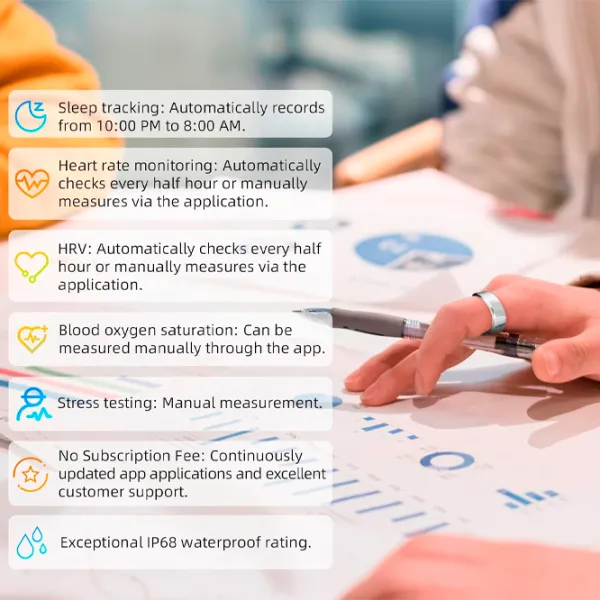 Умное кольцо Amovan Nova Размер - 9/ Серебристый photo 11