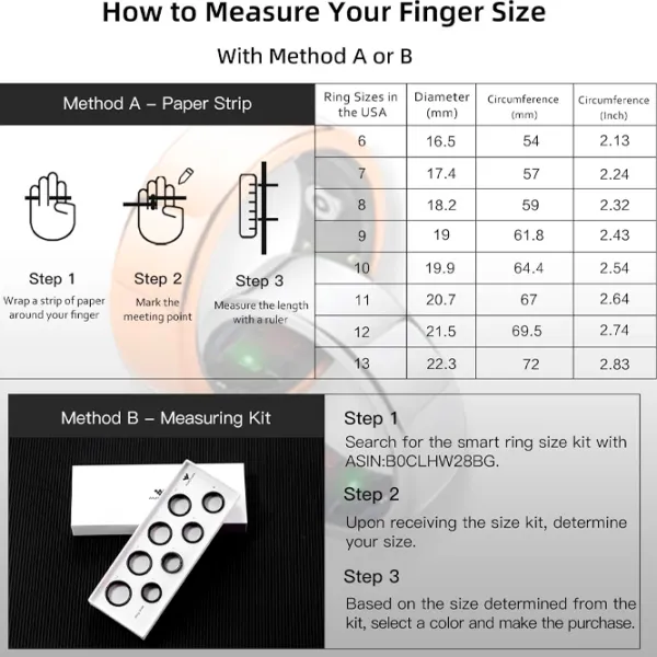 Умное кольцо Amovan Nova Размер - 9/ Серебристый photo 13