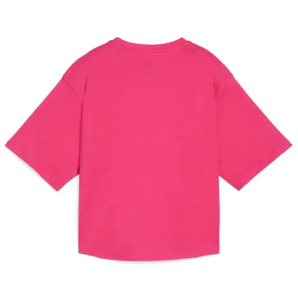 Футболка для женщин Puma Ess+ Logo Lab Relaxed Tee Garnet Хлопок/ Розовый photo 2