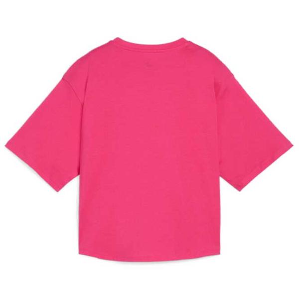 Tricou pentru femei Puma Ess+ Logo Lab Relaxed Tee Garnet Bumbac/ Pink photo 2
