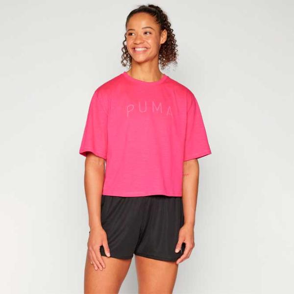 Футболка для женщин Puma Women’S Graphic Boxy Crop Move Tee 35% хлопок/ Розовый photo 2