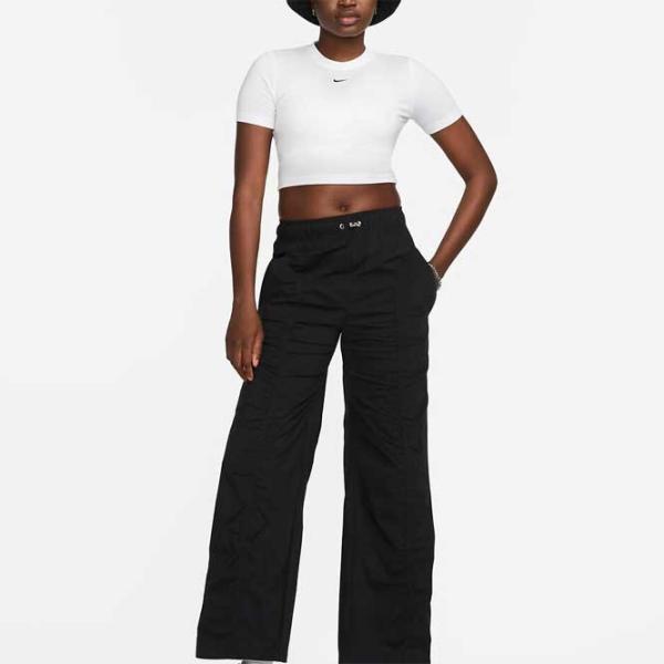 Tricou pentru femei Nike W Nsw Tee Essntl Slim Crp Lbr 48% modal/ White photo 3