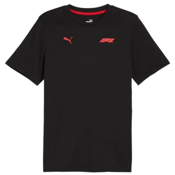 Tricou pentru bărbați Puma F1 Ess Tonal Logo Tee 100% bumbac/ Black photo 5