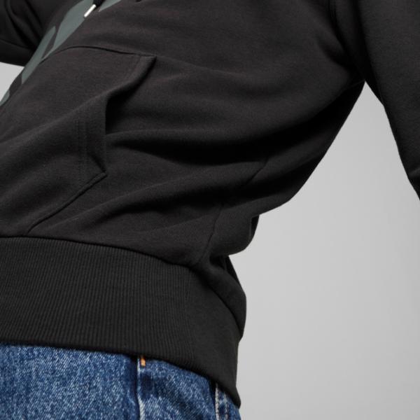 Hanorac pentru bărbați Puma Power Graphic Hoodie Tr Drept/ Black photo 7