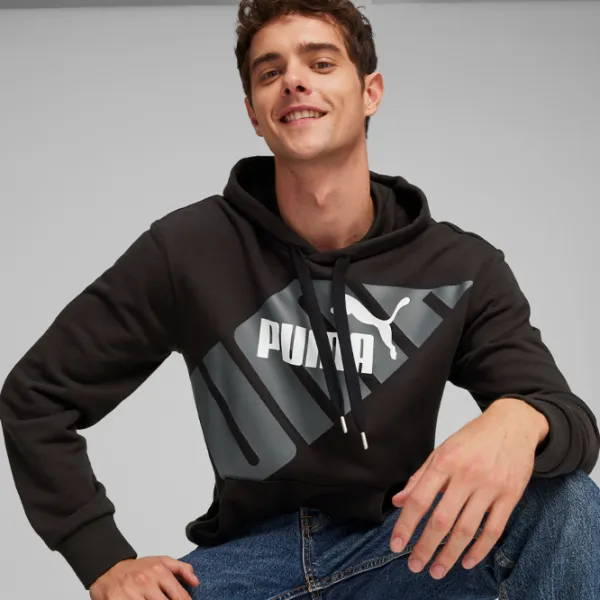Толстовка для мужчин Puma Power Graphic Hoodie Tr Прямой/ Черный photo 3