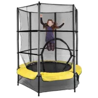 Trambulină Klarfit Rocketkid 5471733 Yellow/ Diametru - 140 cm photo 2