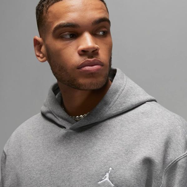Толстовка для мужчин Nike Jordan Brooklyn Fleece Printed Прямой/ Серый photo 3