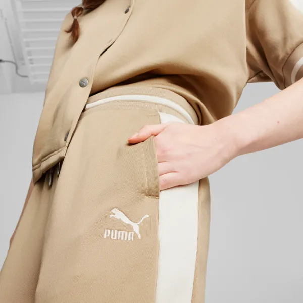 Спортивные штаны для женщин Puma T7 For The Fanbase Relaxed Track Pants Pt M/ Prairie Tan photo 5