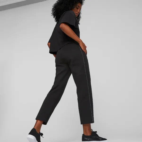 Pantaloni spotivi pentru femei Puma Swarovski Crystals T7 High Waist Pants M/ Black photo 7