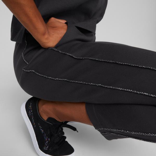 Спортивные штаны для женщин Puma Swarovski Crystals T7 High Waist Pants XS/ Черный photo 6 Спортивные штаны для женщин Puma Swarovski Crystals T7 High Waist Pants XS/ Черный photo 6
