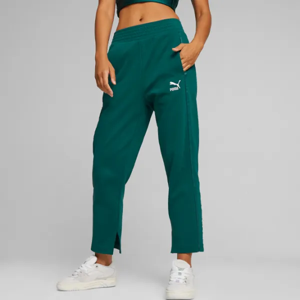 Спортивные брюки для женщин Puma T7 High Waist Pants S/ Malachite photo 5