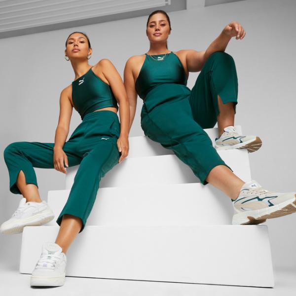 Pantaloni sportivi pentru femei Puma T7 High Waist Pants XL/ Malachite photo 3 Pantaloni sportivi pentru femei Puma T7 High Waist Pants XL/ Malachite photo 3