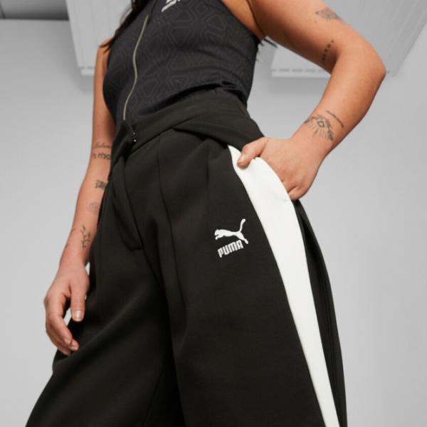 Pantaloni sportivi pentru femei Puma Luxe Sport T7 Slouchy Pants Black photo 4