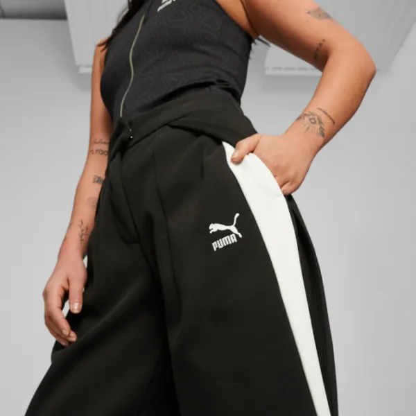 Pantaloni sportivi pentru femei Puma Luxe Sport T7 Slouchy Pants Black photo 4 Pantaloni sportivi pentru femei Puma Luxe Sport T7 Slouchy Pants Black photo 4