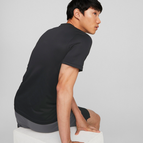 Tricou pentru bărbați Puma Train Fav Blaster Tee 100% poliester/ Black photo 4