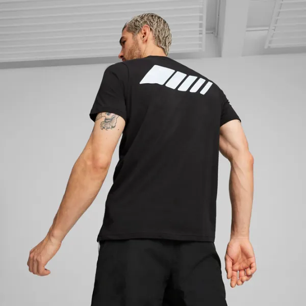 Tricou pentru bărbați Puma Amg Graphic Tee 100% bumbac/ Black photo 4
