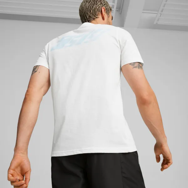 Tricou pentru bărbați Puma Amg Graphic Tee 100% bumbac/ White photo 4