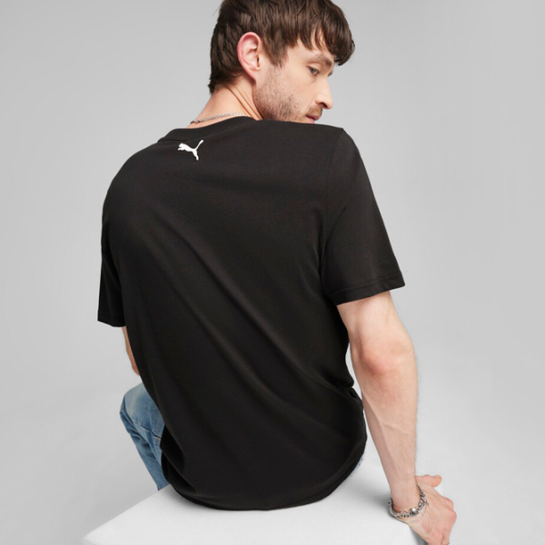 Tricou pentru bărbați Puma Ferrari Race Big Shield Tee Tonal 100% bumbac/ Black photo 4